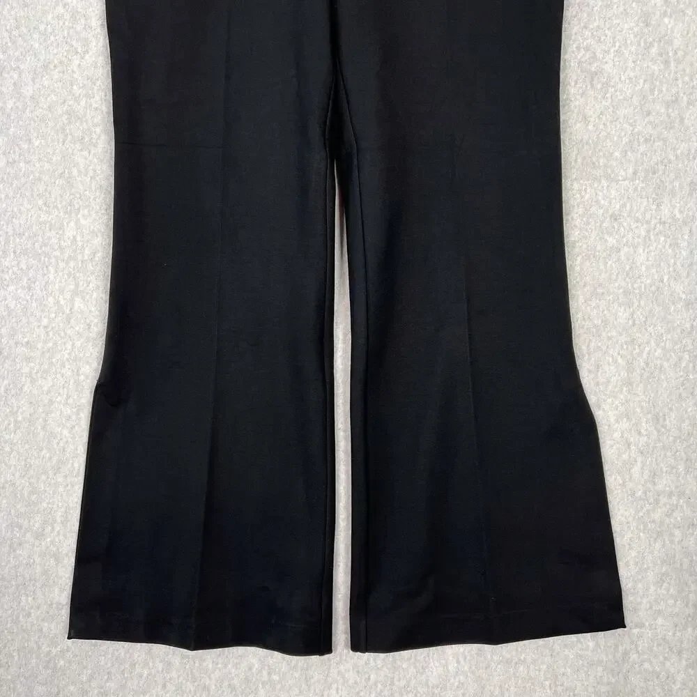 Spanx Black The Perfect Double Split Wide Leg High Waisted Pant Size 1X